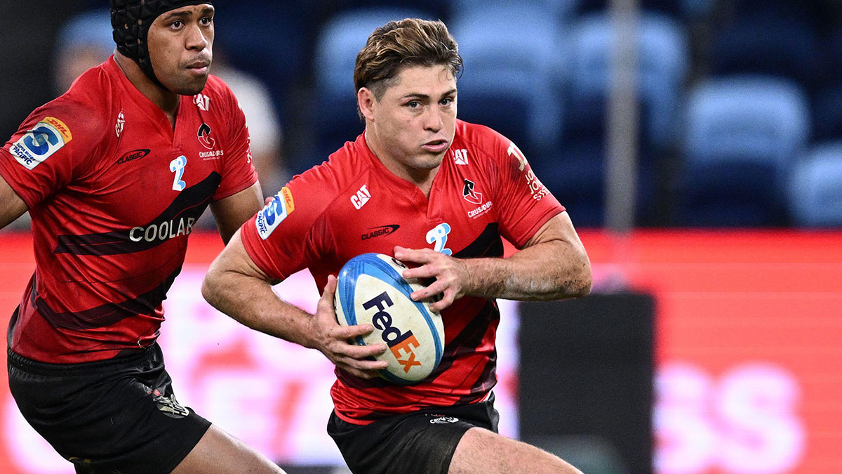 James O'Connor in action for the Crusaders against NSW Waratahs in May 2025