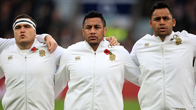 Jamie George Mako Vunipola and Billy Vunipola