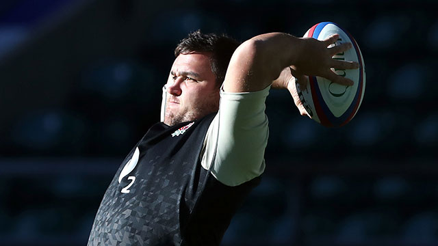 Jamie George during the training session