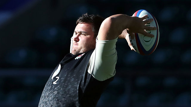 Jamie George during the training session