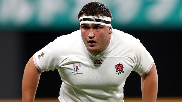 Jamie George in action for England v Tonga at World Cup