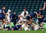 Jamie George scores a try for England v Georgia in 2020 Autumn Nations Cup