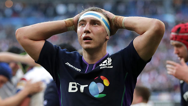Jamie Ritchie during France v Scotland match in 2019 Six Nations