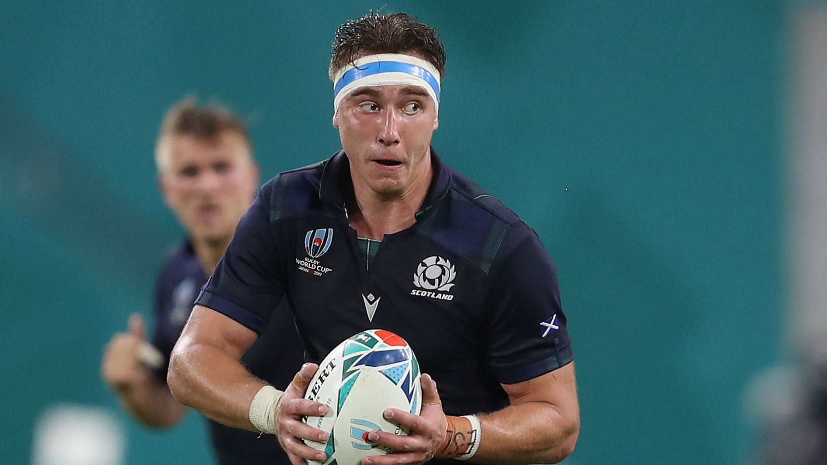 Jamie Ritchie in action for Scotland v Samoa at World Cup