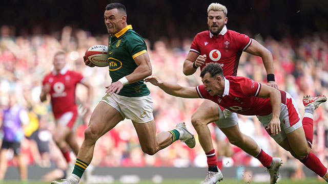 Jesse Kriel scored two tries for South Africa against Wales in 2023 summer internationals