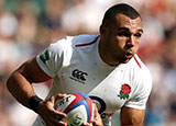 Joe Marchant in action for England v Barbarians at Twickenham