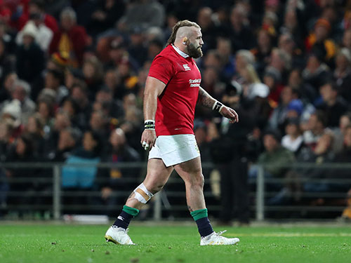 Joe Marler playing for the British & Irish Lions