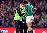 Joey Carbery fractured his wrist playing against Fiji