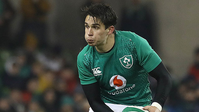 Joey Carbery in action for Ireland v England in 2019 Six Nations