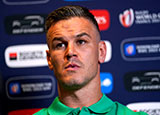 Johnny Sexton during Ireland v Romania team announcement at 2023 Rugby World Cup