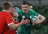 Johnny Sexton in action for Ireland v Wales in 2020 Autumn Nations Cup