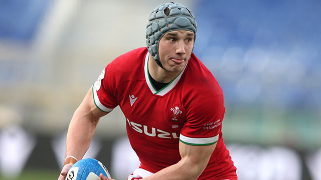 Jonathan Davies in action for Wales against Italy during 2021 Six Nations
