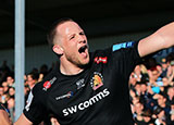 Jonny Hill in action for Exeter Chiefs v Bath