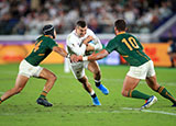 Jonny May in action for England v South AFrica in 2019 Rugby World Cup final