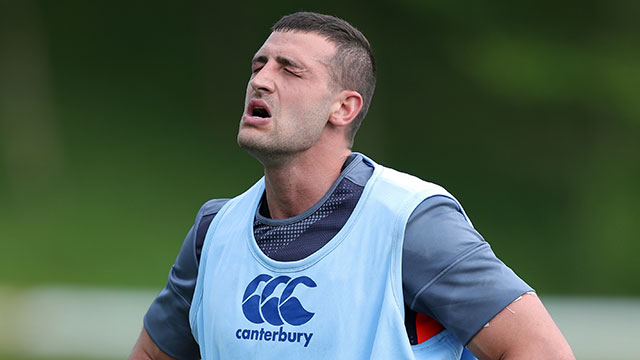 Jonny May training with England