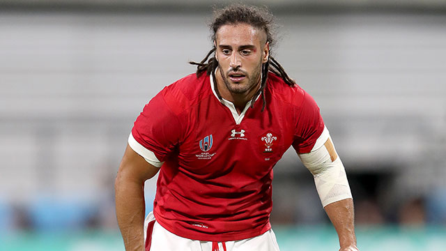 Josh Navidi in action for Wales v Georgia at World Cup