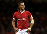 Josh Navidi in action for Wales v Ireland in 2019 RWC warm ups