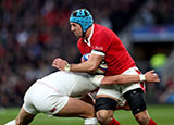 Justin Tipuric in action for Wales against England during 2020 Six Nations