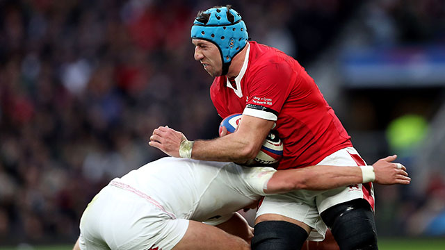 Justin Tipuric in action for Wales against England during 2020 Six Nations