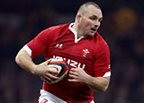 Ken Owens in action for Wales