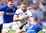 Kyle Steyn in action for Scotland v Italy in 2023 summer internationals