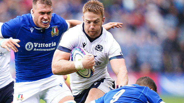 Kyle Steyn in action for Scotland v Italy in 2023 summer internationals