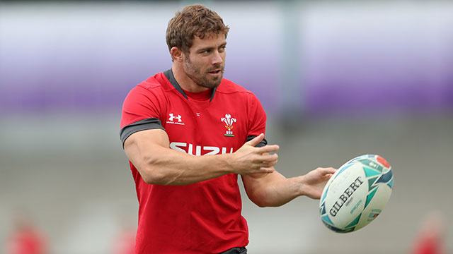 Leigh Halfpenny at Wales training session ahead of World Cup semi final