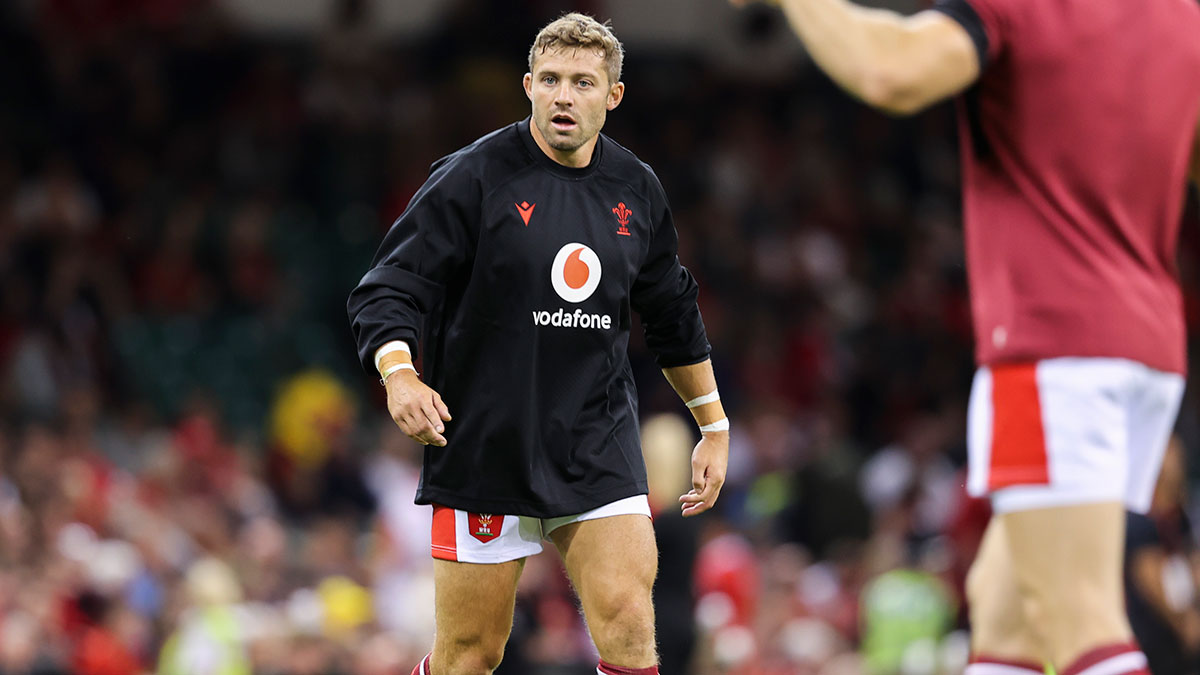 Leigh Halfpenny before Wales v England match during 2023 summer internationals