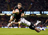 Liam Williams scores a try for Wales v Fiji in 2021 autumn internationals