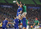 Lineout during Italy v Ireland match in 2023 Six Nations