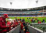 Lions arrive at MCG for Captain's Run before 2nd Test on 2025 Lions tour
