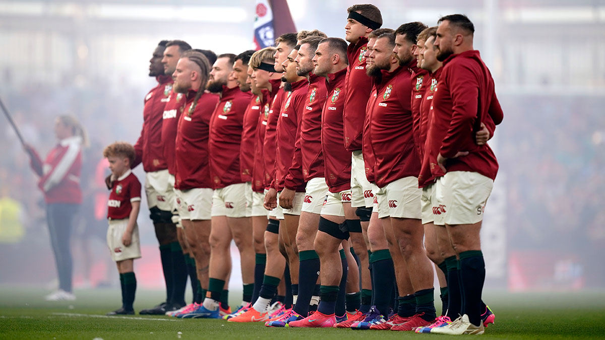 Lions players line up against Argentina ahead of 2025 tour