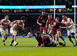 Luke Cowan Dickie scores a try for England v Japan during 2024 autumn internationals