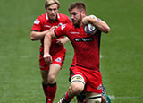 Luke Crosbie in action for Edinburgh Rugby