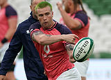 Mack Hansen at Ireland training session during 2023 summer internationals