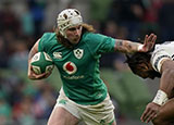 Mack Hansen in action for Ireland v Fiji during 2022 Autumn Internationals