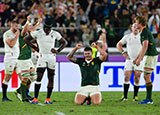 Malcolm Marx celebrates as South Africa beat England to win 2019 Rugby World Cup