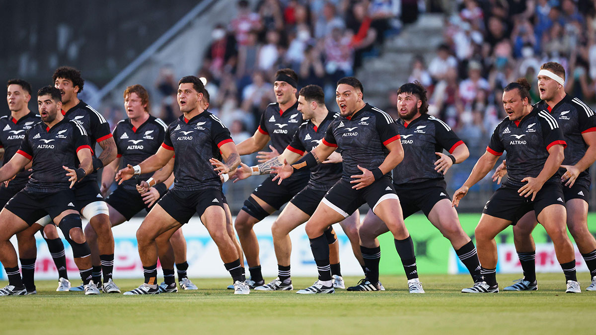 Maori All Blacks before match against Japan in Tokyo during 2024 summer tour