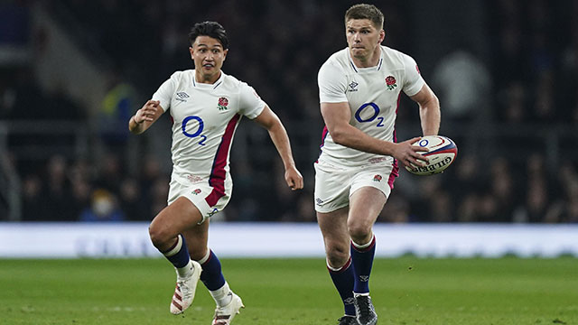 Marcus Smith and Owen Farrell in action for England against Australia during 2021 Autumn Internationals
