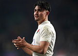 Marcus Smith at England v Ireland match in 2024 Six Nations