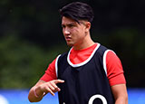Marcus Smith during an England training session