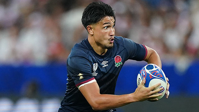 Marcus Smith in action for England v Japan at 2023 Rugby World Cup