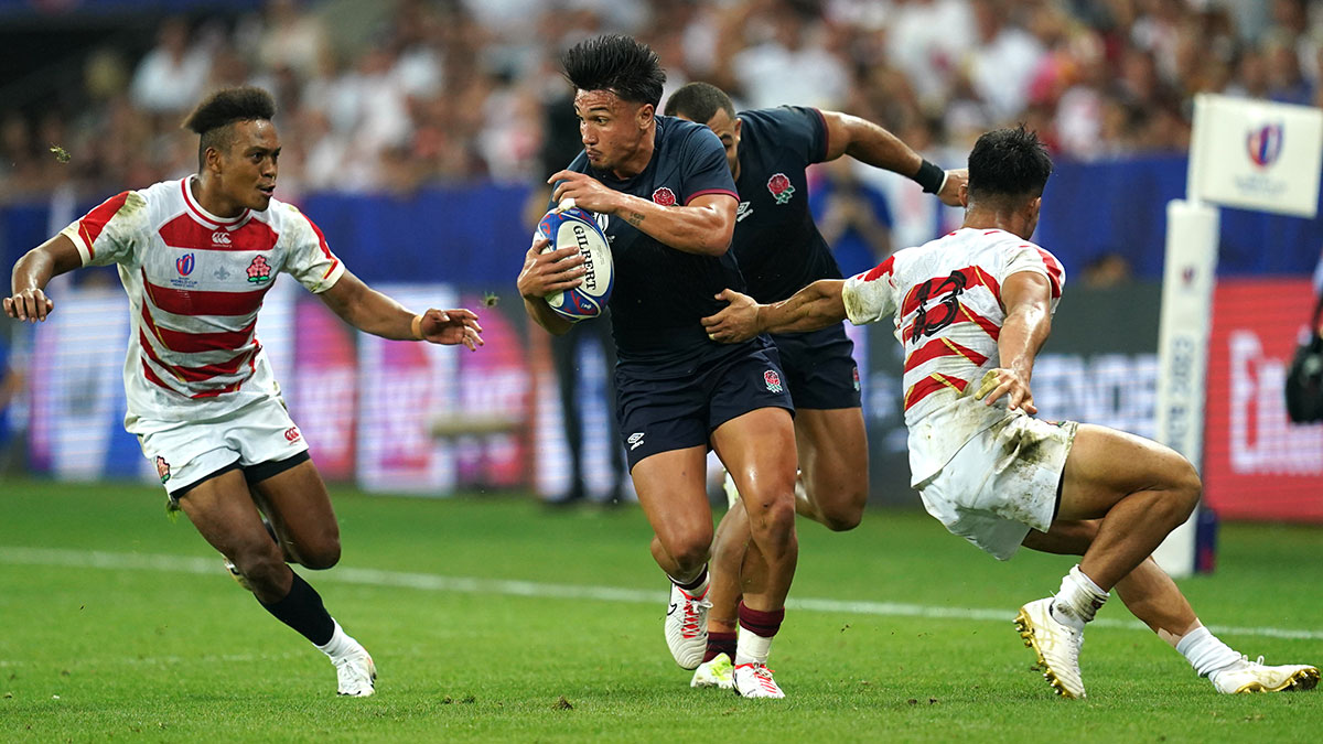 Marcus Smith in action for England v Japan at the 2023 Rugby World Cup