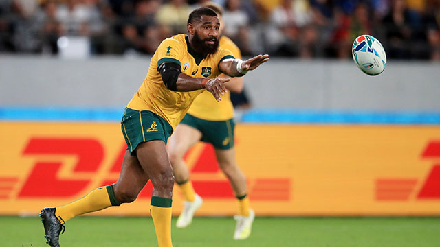 Marika Koroibete ranks highly for clean breaks made at the World Cup