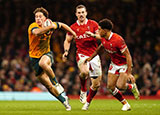 Mark Nawaqanitawase in action for Australia against Wales during 2022 Autumn Internationals