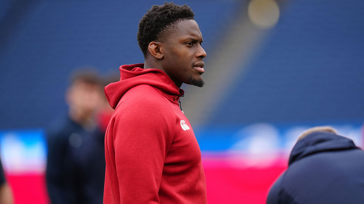 Maro Itoje at Captain's Run ahead of third Test on 2025 Lions tour of Australia