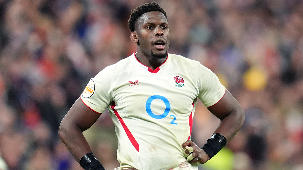 Maro Itoje at France v England match during 2026 Six Nations