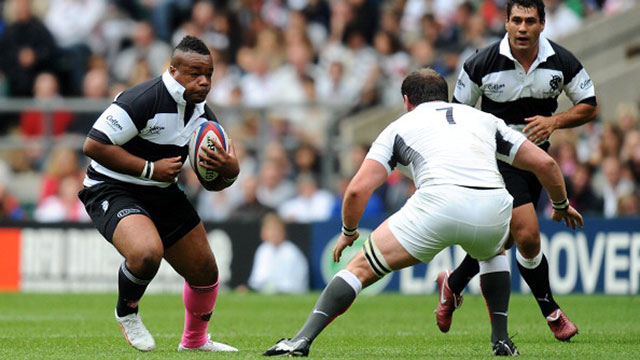 Mathieu Bastareaud in action for the Barbarians