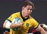Michael Hooper in action for Australia against Fiji during 2019 Rugby World Cup
