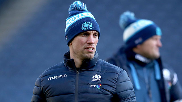 Mike Blair during Captains run in Six Nations